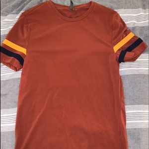 Burnt orange short sleeve shirt